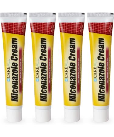 (4 Pack) CareALL 1.0 oz. Antifungal Miconazole Nitrate 2% Cream - Compare to Leading Brand - Treats Athlete's Foot, Jock Itch, Ringworm - 1 Ounce (Pack of 4) - Buy Online on GoSupps.com