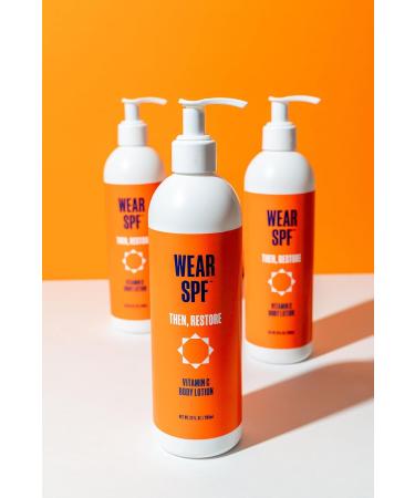 Vitamin C Body Lotion - Restorative Exfoliation Treatment with Lactic Acid & Urea for Hydrated Skin - 12 oz - International Shipping Available - Buy Online on GoSupps.com