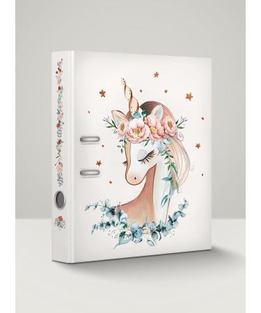 Unicorn Folder Girls School Nursery - Children's Gift Portfolio Horse Pink | Holds 350 Sheets - Buy Online on GoSupps.com