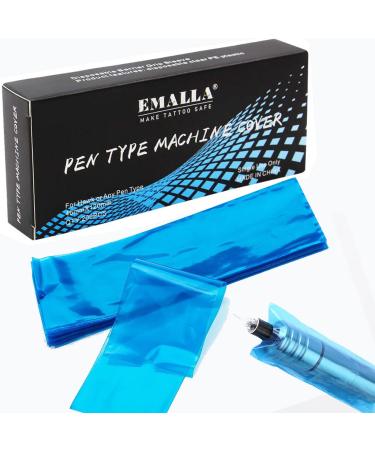 Machine Pen Covers Urknall 200Pcs Pen Covers Machine Pen Covers Disposable Pen Covers for Pen Machine Supplies(blue)
