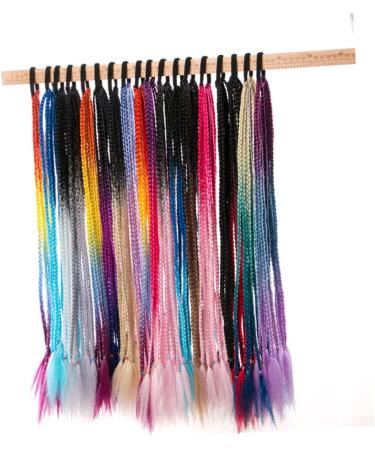 FRCOLOR 3 Sets Hair Extensions Colored Doll Synthetic Wigs Ponytail Extension Synthetic Curly Wig Synthetic Hair Curly Hair Wig Doll Wig Ponytail Holder Ring Accessories Child Elasticity - Buy Online on GoSupps.com