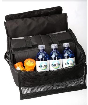 AQUAPAP 12oz Vapor Distilled CPAP Water 8 Pack | 1-2 Nights per Bottle | Resmed & Respironics Compatible - Buy Online on GoSupps.com
