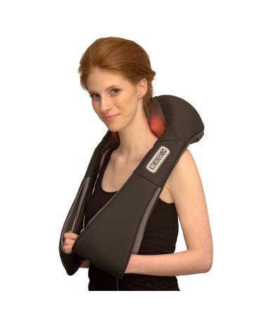 Donnerberg The original neck massage device with warmth massage device basic model shiatsu massage for the neck back shoulder legs basic black