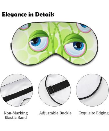 Shop Cute Alien Eyes Sleep Mask | Adjustable Eye Shade Cover - Blocks Light & Reduces Puffy Eyes - Perfect Gift - Buy Online on GoSupps.com