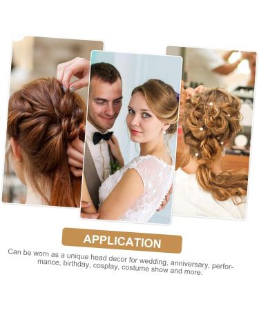 Beatifufu 1 Set Wedding Hair Comb Bridal Headdress Flower Hair Pin Wedding Headdress Bridal Headpiece Bridal Hair Accessories Wedding Hair Accessories Flower Hair Comb Flower Leaf Hair Comb - Buy Online on GoSupps.com