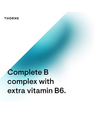 Thorne B-Complex #6 (formerly Multi-B #6) - Active Forms of Essential B Vitamins with Extra B6 as Pyridoxine and Pyridoxal 5'-phosphate - 60 Capsules - Buy Online on GoSupps.com
