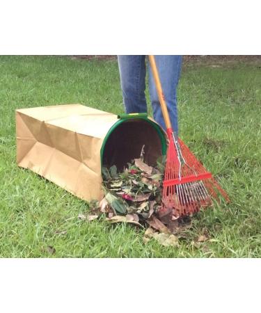 Leaf Gulp II Lawn Bag Holder for Paper Leaf Bags | Hands-Free Bagging | Sweep Yard & Garden Debris | Made in USA - Buy Online on GoSupps.com