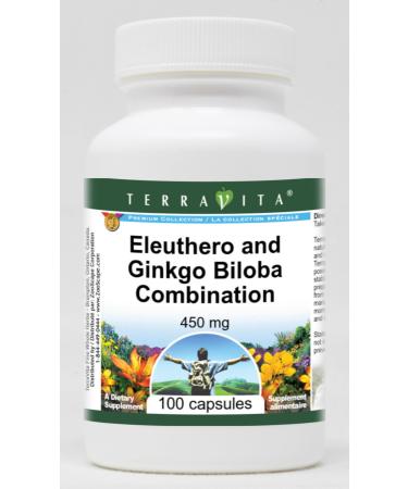 Eleuthero and Ginkgo Biloba Combination - 450 mg (100 Capsules ZIN: 516387) - 3 Pack