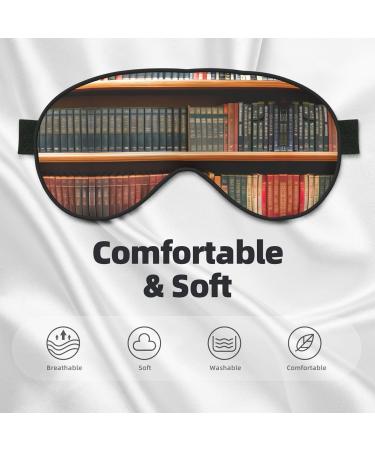 Library Bookshelf Soft Sleep Eye Mask Female Breathable Eye Patch Perfect for Travel and Relaxation - Buy Online on GoSupps.com