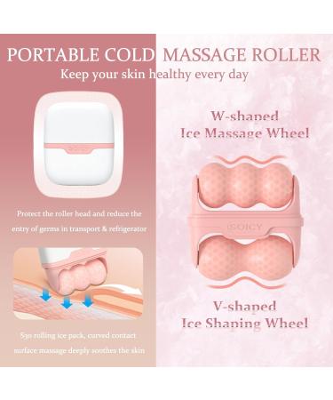 2 in 1 Ice Roller for Face & Neck - Portable Facial Massager for Puffiness Dark Circles & Anti-Aging | Best Beauty Tool for Daily Skincare - Buy Online on GoSupps.com
