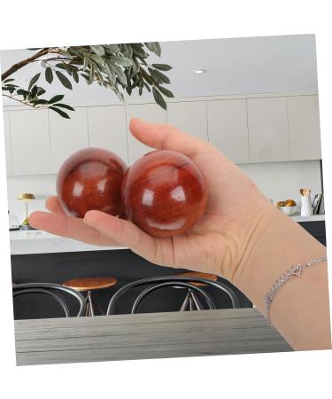 Tovinanna 4-Piece Wooden Health Balls - Massage & Acupuncture Exercise Balls for Yoga & Fitness - Buy Online on GoSupps.com