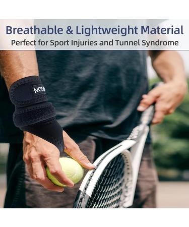 Premium Wrist Brace for TFCC Tears & Ulnar Sided Pain | DRUJ Instability Support | Tendonitis & Arthritis Relief | Carpal Tunnel Wrist Wrap - Right Hand Black - Buy Online on GoSupps.com