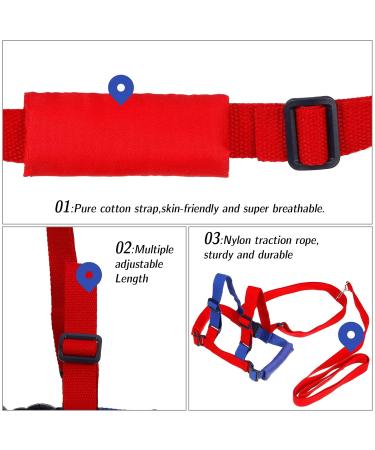 Dacitiery Children's Safety Leash | Anti-Lost Belt & Harness for Toddlers - Red & Blue - Buy Online on GoSupps.com