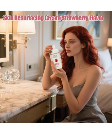 Strawberry skin care cream 200 ml moisturizer for face soothing body lotion perfect for daily body care arms legs - Buy Online on GoSupps.com