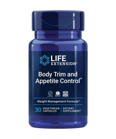 Life Extension Body Trim & Appetite Control - Lemon Verbena & Hibiscus Extract Formula Supplement - for Healthy Weight Loss Support - Once Daily  Gluten-Free  Non-GMO  Vegetarian - 30 Capsules