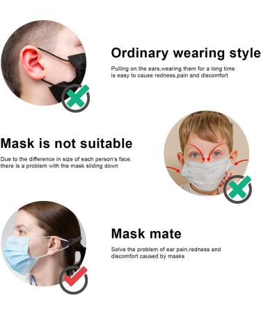 5PCS Mask Extender Adjustable Anti-Tightening Holder Band for Ear Protection - Silicone Earsaver (Multicolor) - Buy Online on GoSupps.com