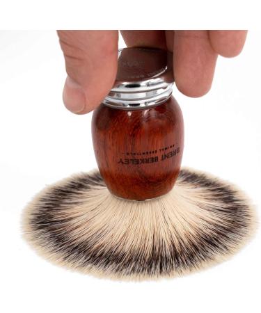 Brent Berkeley Original Razor Brush - Silvertip Fiber Vegan Shaving Brush for Cream & Gel - Fast-Drying Synthetic Hair for Wet Shaving - Buy Online on GoSupps.com