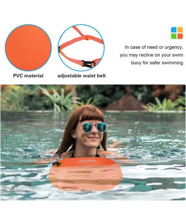 2 Pack JOTO Swim Buoy Float - Safety Float with Adjustable Belt for Open Water Swimming - Ideal for Triathletes, Kayaking, Snorkeling - Small Orange/Neon Yellow - Buy Online on GoSupps.com