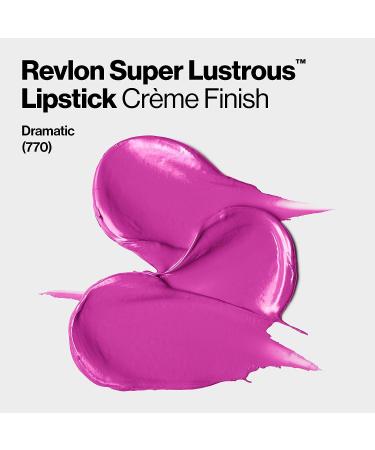 Revlon Super Lustrous Lipstick in Berries - High Impact Lipcolor with Vitamin E and Avocado Oil - Dramatic (770) 0.15 oz - Buy Online on GoSupps.com