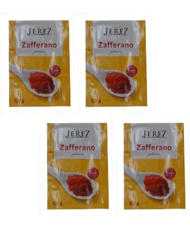 Don Jerez : 12 Italian Saffron Powder Envelopes (Italian Saffron) PACK OF 4 for 3 Envelopes