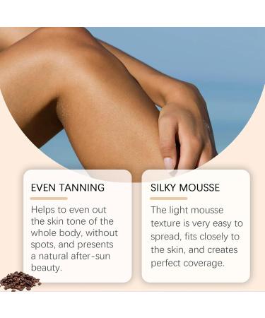  Jingmiger Self-Tanning Mousse - 100ml Moisturizing Tanning Mousse for Skin | For Women and Men Outdoors Holidays Beach Wedding Evening Date - Buy Online on GoSupps.com