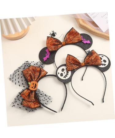 FRCOLOR Halloweens Day Accessories Halloween Headband Photo Prop Pumpkin Hair Band Pumpkin Bow Headband Masquerade Party Head Boppers Halloween Costume Headband Veil Hair Band Metal - Buy Online on GoSupps.com