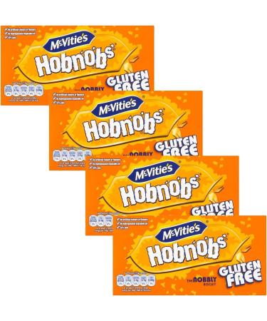 McVitie's Gluten Free Hobnobs 4X 150g Multipack - Gluten-Free Biscuits for Snacking - Buy Online on GoSupps.com