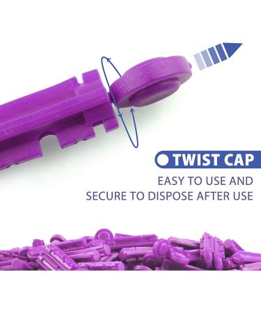 LotFancy Lancets for Diabetes Testing 30 Gauge - 300-Count Twist Top Lancets - Sterile Disposable - Pack of 1 - Buy Online on GoSupps.com