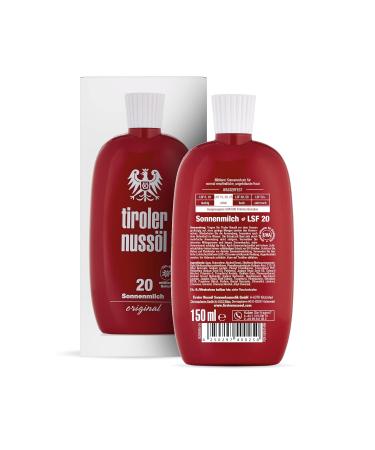 Tyrolean Nut Oil Sun Lotion SPF 20 - Waterproof 150 ml | International Shipping - Buy Online on GoSupps.com