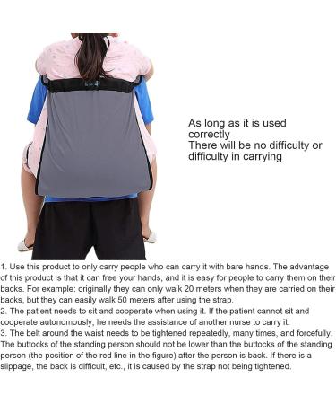 Ceebus Double-Aged Patient Lift Carrying Girder | One-Person Transfer Belt for Seniors & Disabled | Stairs Rolling Car Vehicle Transfer Belt (Size L) - International Shipping - Buy Online on GoSupps.com