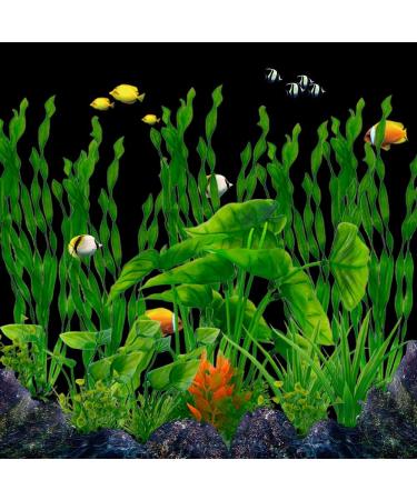 Buy Lancare 25 PCS Green Plastic Aquarium Plants - Artificial Aquatic Decoration Set for Stunning Fish Tanks - Buy Online on GoSupps.com