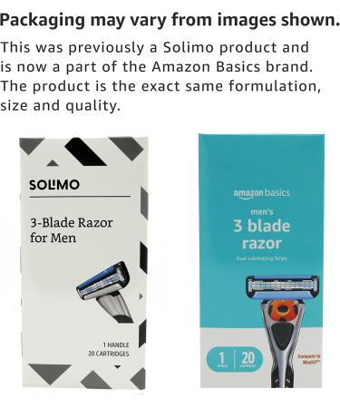 Amazon Basics 3-Blade MotionSphere Razor for Men with Dual Lubrication Handle - 21 Piece Set - Buy Online on GoSupps.com