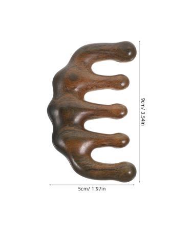 Baluue Wooden Scalp Massage Comb - Antistatic Chinese Style Wide-Tooth Hair Growth Comb for Women - Buy Online on GoSupps.com