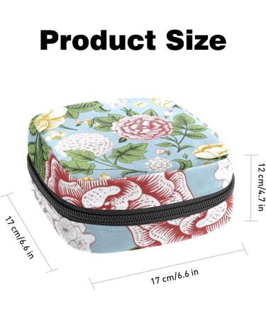 Sanitary Napkin Storage Bag Portable Period Bag - Multicolor Hydrangea Design - Buy Online on GoSupps.com