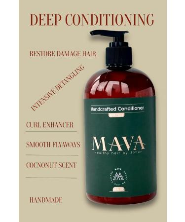 Mava Anti-Frizz Conditioner - Keratin Bamboo & Silk | Deep Conditioning for Curly & Coarse Hair | Extreme Hydration & Detangling - Buy Online on GoSupps.com