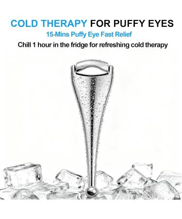 NKQ Metal Eye Roller for Dry Eyes,Eyelid Roller for Chalazion,Stye,MGD Relief,Improves Meibum Flow and Unclogs Oil Glands,Gentle Meibomian Gland Expression for Blocked Eyelid Glands - Buy Online on GoSupps.com