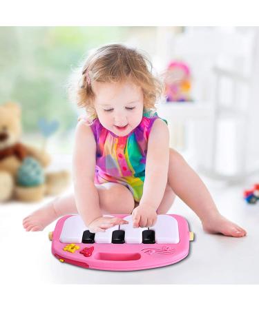Hoopeum Baby Play Mat Toys for 0-3-6-12 Months Activity Jungle Gym Playmat Tummy Time Mat with Piano Newborn Infant Baby Boys Girls Musical Floor Play Kick & Play Mat for Christmas Toys Gift1 Pink - Buy Online on GoSupps.com