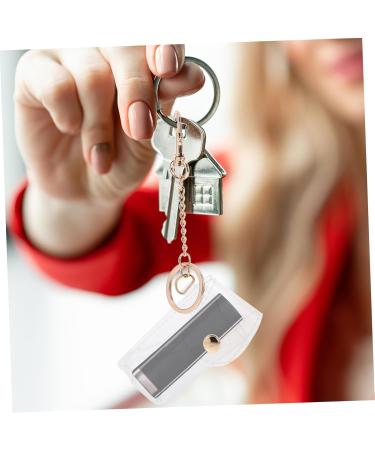  BIUDECO Mini Wallet Makeup Tote Holder Transparent Key Ring Lipstick Pouch Pouch Lipstick Sleeve Pouch Pvc Key Ring Cover - Buy Online on GoSupps.com