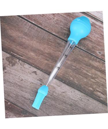 FELTECHELECTR 1 Set Oil Pump Grill Tool Food Brush Turkey Drip Oil Seasoning Tube Barbecue Tool Cleaning Brush Blue Size 1 - Buy Online on GoSupps.com