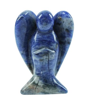 Lovionus89 of course Sodalith Guardian Angel Statue Hand carved stone healing crystal bag figures decoration 5cm 50mm sodalith