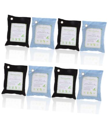 Frcolor 8 PCs Charcoal Bag Car Deodorizer Air Freshener Ambientaores Para for Car Nature Fresh air cleaner Charcoal Smell bag Air purse bags Sort Absorber Sorting Color Color (1 Sack)