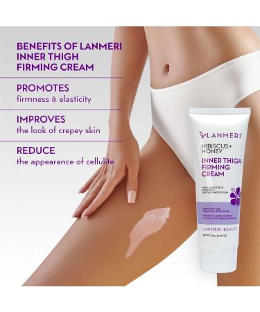 Buy Inner Thigh Firming Cream - Hibiscus & Honey Cellulite Cream for Men & Women - Skin Tightening & Nourishing 4.23 Oz - Buy Online on GoSupps.com