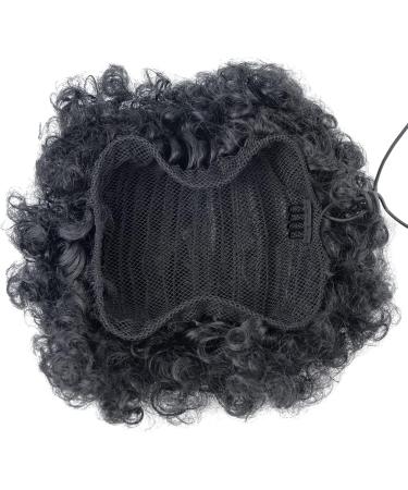 Afro Puff Drawstring Ponytail Extension Short Synthetic Afro Kinky Curly Puff Ponytail for Natural Hair Clip On Kinky Drawstring Curly Ponytail Bun Hairpieces (X-Large 1B#) X-Large 1B# - Buy Online on GoSupps.com