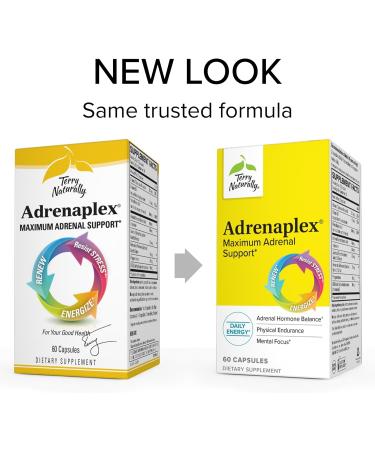 Terry Naturally Adrenaplex - Maximum Adrenal Support 60 Capsules | Boost Energy & Wellness - Buy Online on GoSupps.com