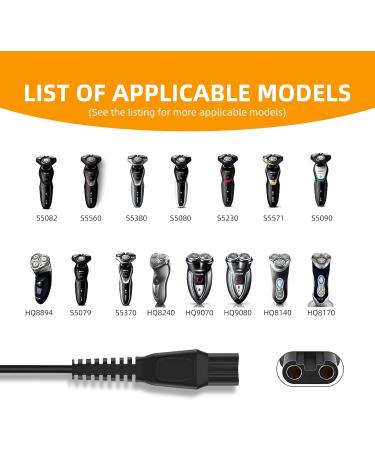 15V Charger AC Power Adapter Fit for Philips HQ8505 5000 3000 9000 7000 2000 Series mg5750 mg7750 S1560 Electric Shaver Beard Trimmer Power Supply Cord Charger Cable Replacement - Buy Online on GoSupps.com