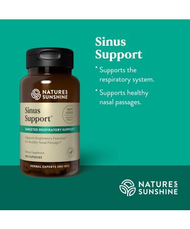 Nature's Sunshine Sinus Support EF - 100 Capsules | Natural Relief for Sinus Congestion - Buy Online on GoSupps.com