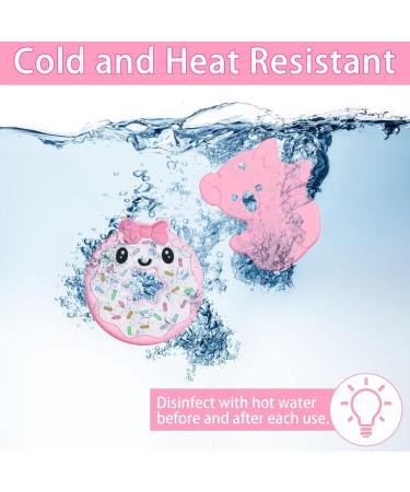5-Pack Baby Bite Rings - Sensory Chewing Necklace Food-Grade Silicone Teething Toys for Babies (Pink) - Effective Relief for Teething Discomfort - Buy Online on GoSupps.com
