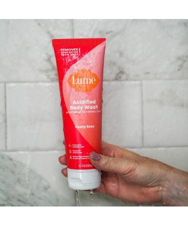 Lume Acidified Body Wash - Peony Rose - 8.5 Oz | pH-Balanced Cleansing Formula - Buy Online on GoSupps.com