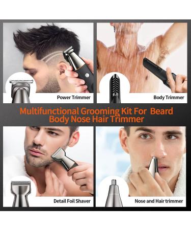 vsmooth Beard Trimmer for Men | Multifunctional Waterproof Hair Clipper & Precision Trimmer for Mustache Body Nose and Ear - Buy Online on GoSupps.com