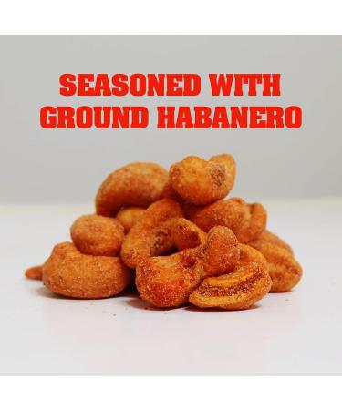KICKIN' Roasted Hot & Spicy Cashews - Habanero Flavored Spicy Nuts 6oz. Resealable Can - Perfect Spicy Snacks for Adults - Buy Online on GoSupps.com